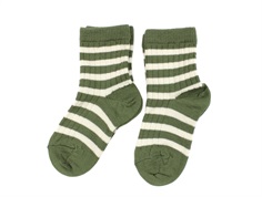 MP olivine socks wool stripes (2-pack)